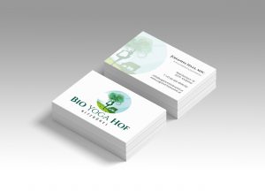 Logoerstellung und Visitenkarte Bio Yoga Hof